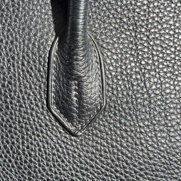 Authentic Hermes Birkin 35 Black Togo Leather Handbag With Palladium Hardware - Picture 12 of 16